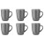 Palmer Beker Colors 18 cl Grijs Porselein 6 stuks